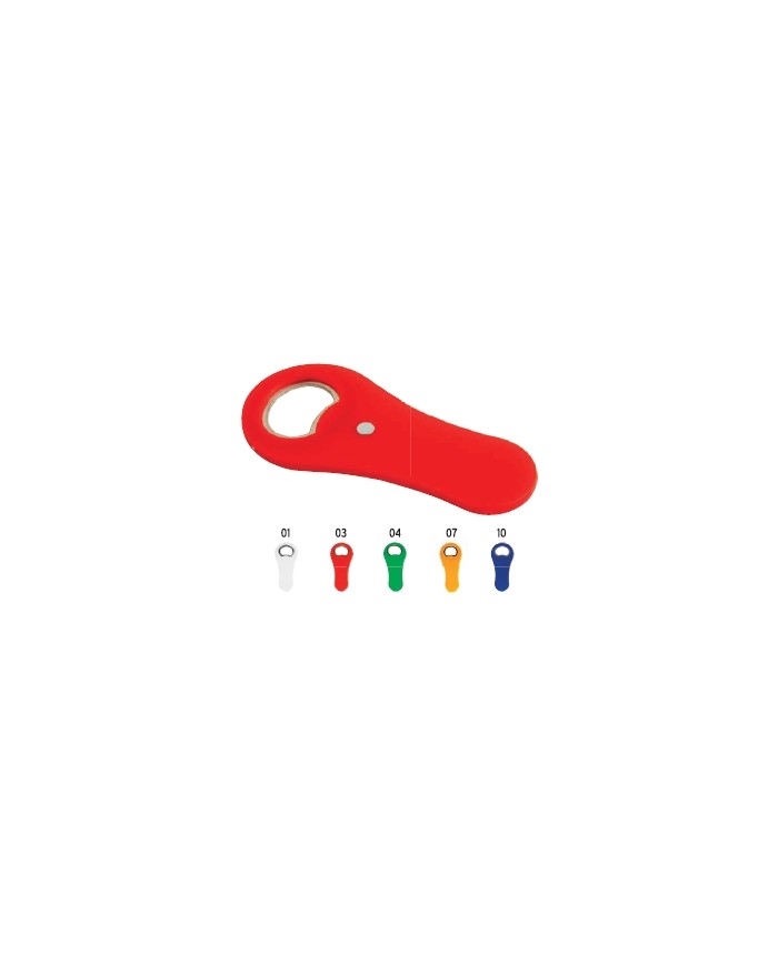 Apribottiglie in plastica con calamita