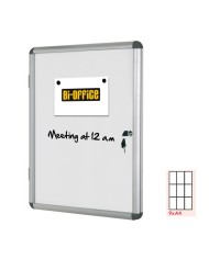 Bacheca per interni fondo bianco magnetico 9 fogli A4 verticale Bi-Office