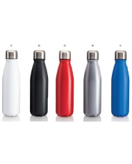Bottiglia sport in alluminio con tappo in acciaio, 500 ml