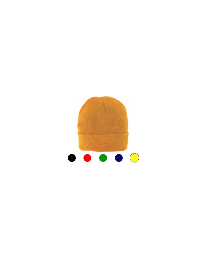 Cappellino in maglia 100% acrilico a filo doppio (65/70 g) modello concert - pesante