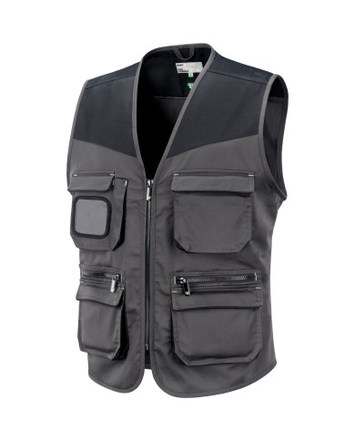 DISCOVERY Gilet da lavoro stretch multitasche bicolore Taglie: S-XXXL