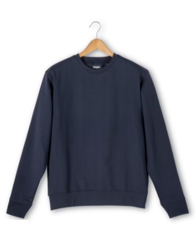 Felpa girocollo 100% tessuto rigenerato Tg.XS-3XL