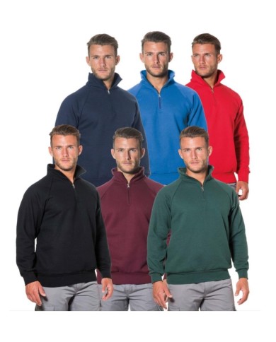 Felpa RAGLAN zip corta 280g imbustata singolarmente