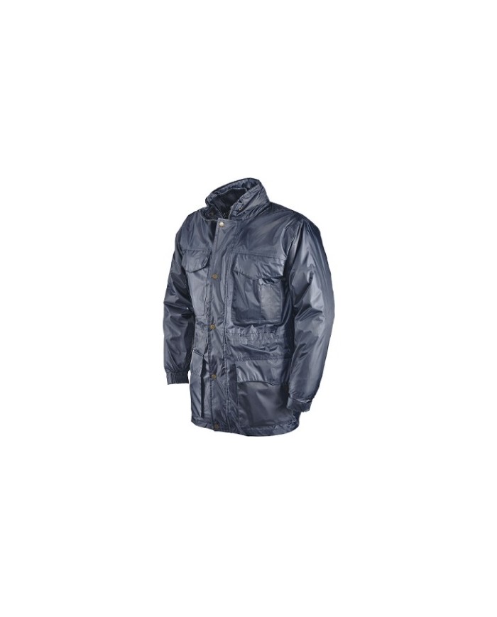 Giaccone Mister 2000 Top in tessuto poliestere-PVC blu Tg.S-3XL