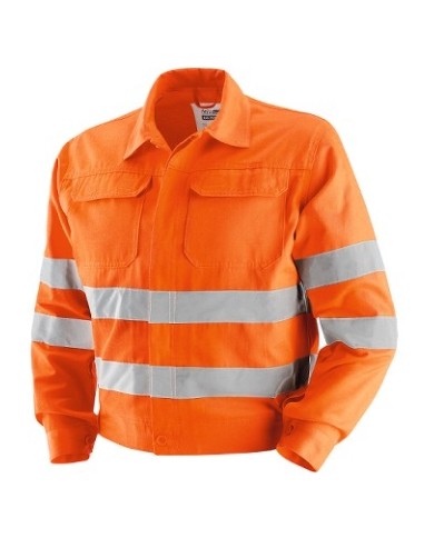 Giubbino Eco Reflex A.V. 60% cotone-40% poliestere con bande retroriflettenti 240gr Tg.S-XXL