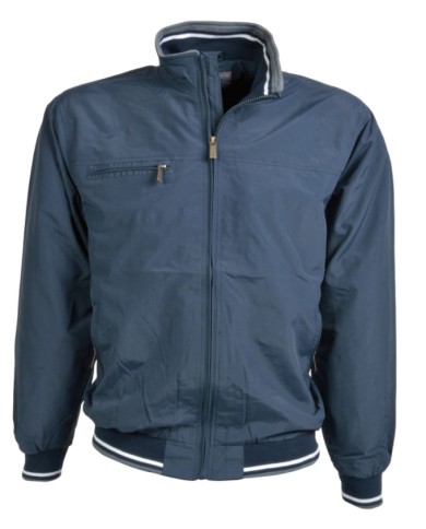 Giubbotto in nylon taslon foderato con rete, con 5 tasche con banda catarifrangente sul dorso Tg.S-XXL ***Fine serie