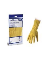 Guanti riutilizzabili lattice felpati R90 50gr 1paio (S-XL)