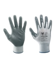 Guanto 13 Eco-NBR Grigio in tessuto sintetico palmo impregnato in nitrile Tg.7-8-9-10 (Min.Mul./12)