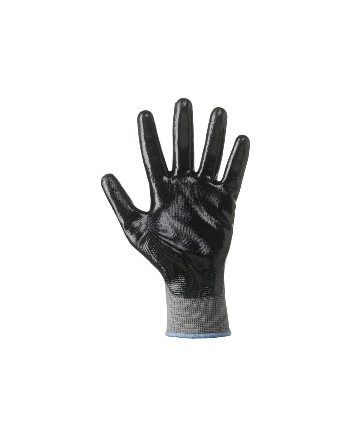 Guanto 13 Eco-NBR Nero in tessuto sintetico palmo impregnato in nitrile Tg.7-8-9-10 (Min.Mul./12)
