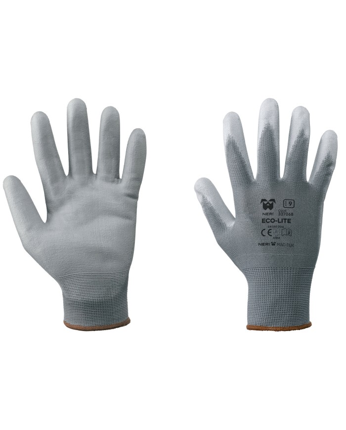 Guanto a filo continuo in poliestere-poliuretano ECO-LITE grigio (Tg.6-11)