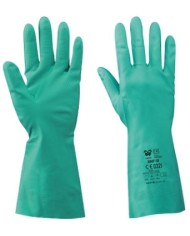 Guanto Nitrile Rnf-15 in nitrile verde Tg.7-8-9-10-11 (Min.Mul./12)
