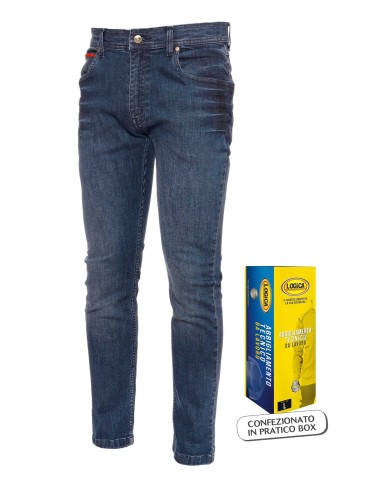 Jeans Smartbox slavato con portatelefono Tg.44/58