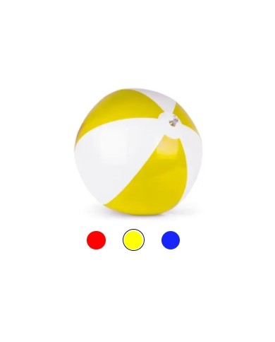 Pallone gonfiabile da spiaggia in pvc bicolore diametro cm 28