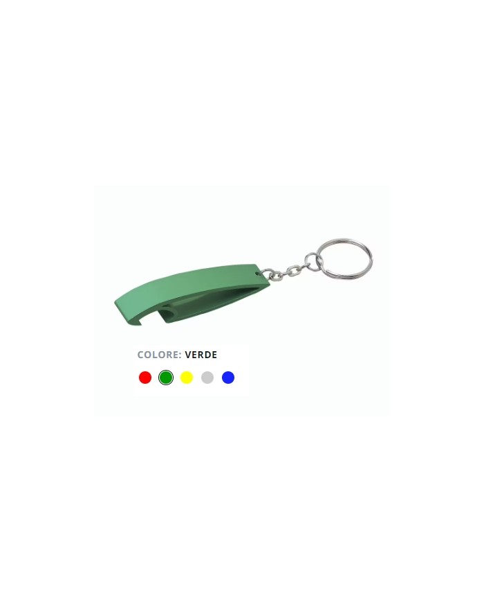 Portachiavi in alluminio con apribottiglie