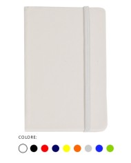 Quaderno in pu con elastico colorato, fogli a righe