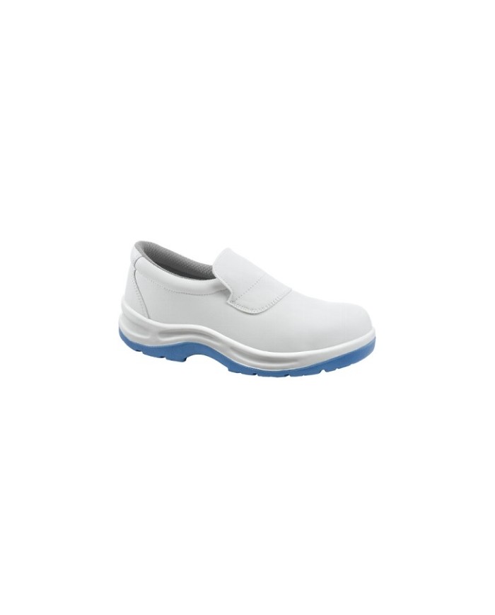 Scarpa Rodi S1 SRC bassa in microfibra suola poliuretano bianca/blu Tg.36-46