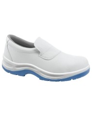 Scarpa Rodi S1 SRC bassa in microfibra suola poliuretano bianca/blu Tg.36-46