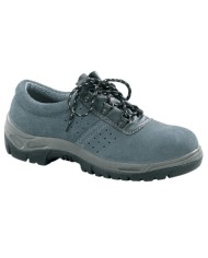 Scarpa Varano S1P SRC bassa in crosta bovina scamosciata puntale e lamina Grigio Tg.35-47