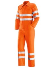 Tuta Eco Reflex A.V.  60% cotone-40% poliestere con bande retroriflettenti 240gr Tg.S-XXL