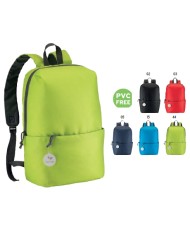 Zaino in poliestere senza PVC con quattro tasche, spallacci regolabili