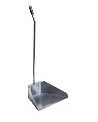 Alzaimmondizia zincata con manico