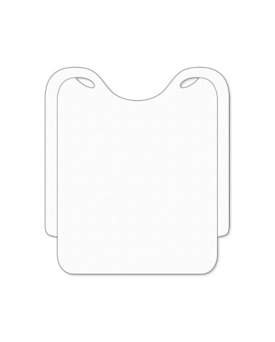 Bavaglio bianco in tnt 39x36cm 100pz