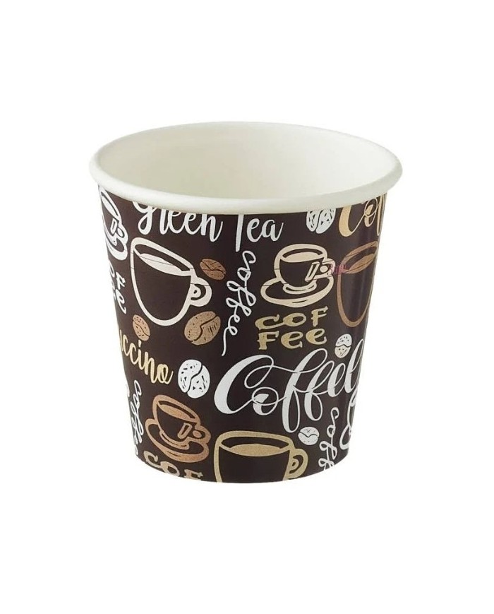 Bicchiere Carta+PE Coffe marrone 115ml Ø6,2x6,3cm 1000pz