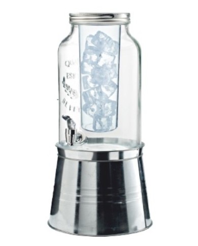 Big jar con supporto in latta e refrigerante in policarbonato Ø20x38cm 3l