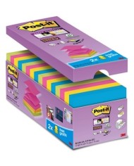 Blocchetto Post it Super Sticky Z Notes R-330-SS-VP16 per dispenser 76x76mm 90 fogli Post it conf. 16 blocchi