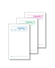 Blocco comande 25 fogli 3 copie autoricalcanti 10x17cm BM (Min.Mul./10)