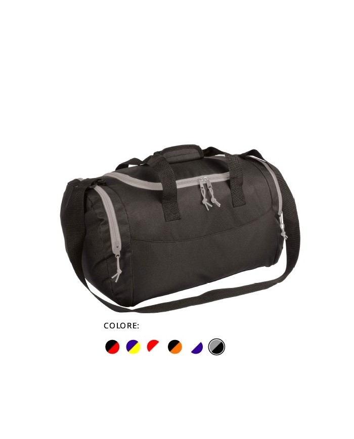 Borsone sport in polyester 600D con tasca porta scarpe