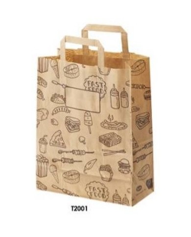 Buste in carta per asporto 26+14x32cm 50pz