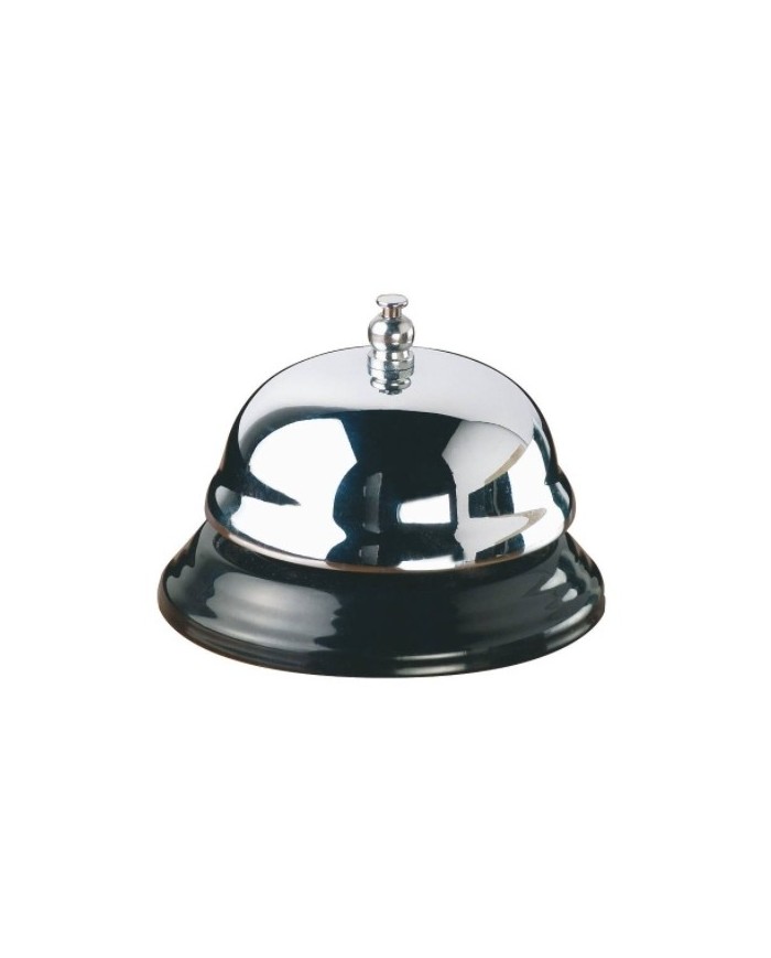 Campanello da banco in metallo cromato e PVC Ø10 cm