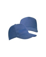 Cappellino in cotone denim pesante, 5 pannelli con regolazione a velcro *In esaurimento