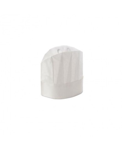 Cappello chef in TNT bianco 28,5x24cm 25pz