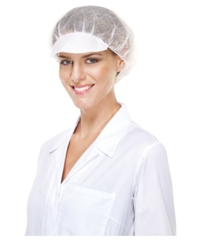 Cappello con visiera in 100% polipropilene 100pz