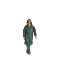Cappotto impermeabile lungo con cappuccio verde Taglie: M-3XL