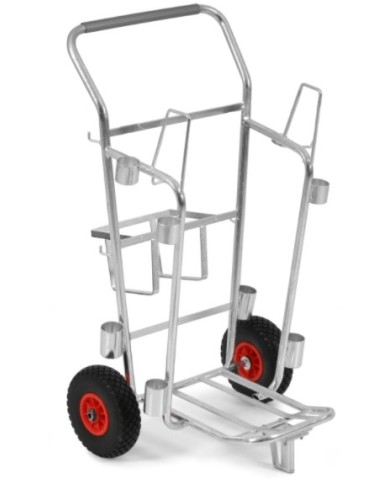 Carrello in metallo per nettezza urbana con ruote ø260mm