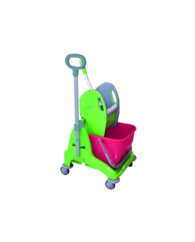 Carrello Tris3P 25 l Verde Con Maniglia Di Spinta Laterale Senza Supporto Sacco