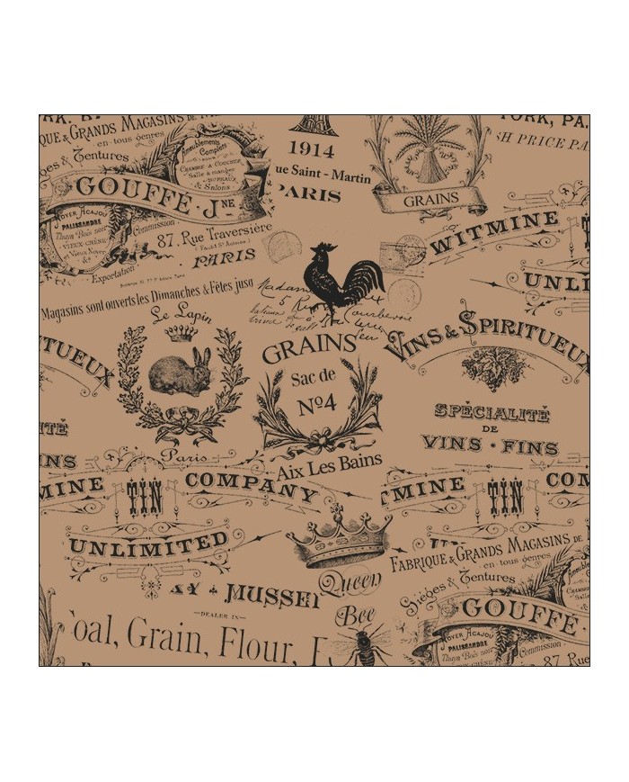 Carta antigrasso Vintage 33x32,5cm 500pz