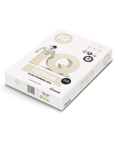 Carta IQ Premium A4 120 gr bianco Mondi conf. 250 fogli