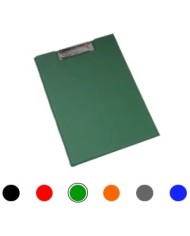 Cartella in plastica con portablocco a4, con molla e portapenna