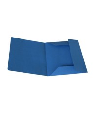 Cartelline 3 lembi senza stampa cartoncino Manilla 200gr 25x33 cm azzurro Cartotecnica del Garda conf. 50 pezzi