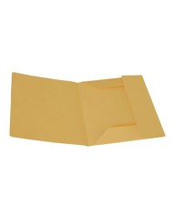 Cartelline 3 lembi senza stampa cartoncino Manilla 200gr 25x33 cm giallo Cartotecnica del Garda conf. 50 pezzi