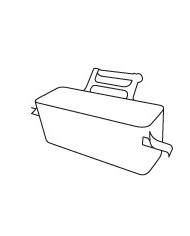 Cestello portaoggetti in plastica (SKY-IDEA)