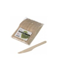 Coltello in legno biodegradabile 16cm 48pz