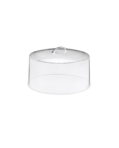Coperchio a campana in plexiglass con maniglia Ø30,5x14cm