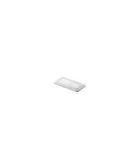 Coperchio per vaschetta 3 scomparti in polpa di cellulosa bianco 26,3x13,5x1,5cm 40pz