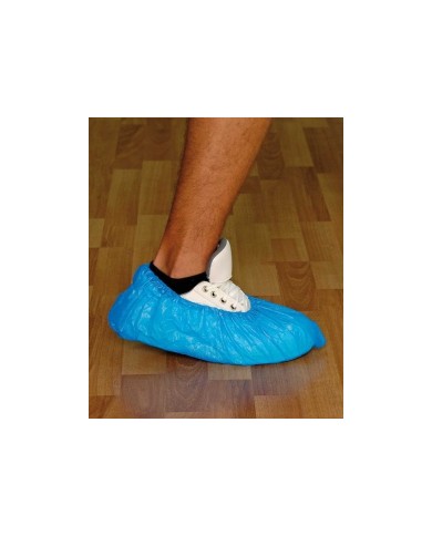 Copriscarpe in PVC azzurro misura unica 1000pz