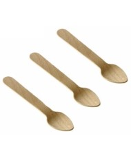 Cucchiaino in legno biodegradabile 9,5cm 48pz